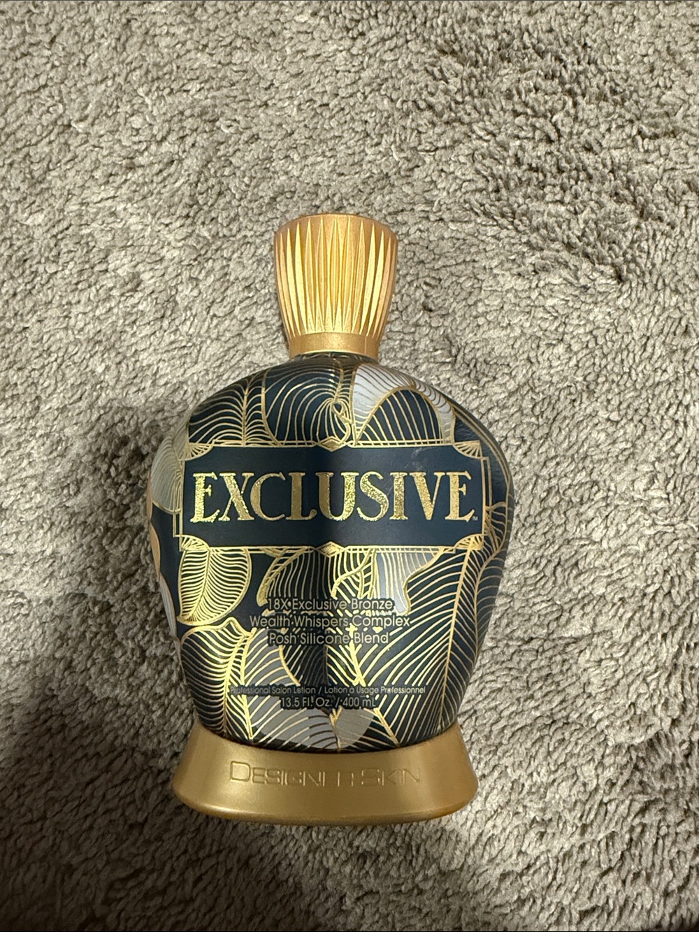 Exclusive Gold & Black Decorative Accent Bottle - Exclusive